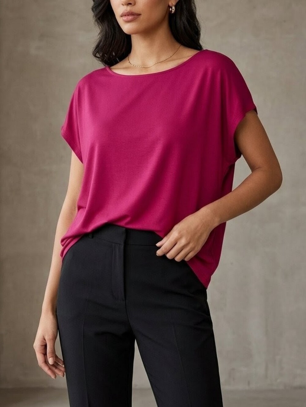 Uniqlo Modal Boxy Top